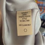 Presley Skye Cap Sleeve Print 100% Silk Crêpe de Chine Maxi Dress Sz M Blue Size M Photo 8