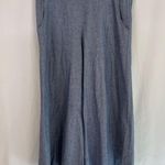 Bryn Walker Brynn Walker Chambray Blue Cotton Wide Leg Pants Trousers High Waisted Photo 0
