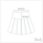 Elle Black Floral Pleated Mini Skirt XL Womens Career Casual Cute Photo 4