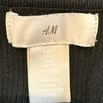 H&M black ribbed knit sweetheart neckline top/sweater, size small Photo 7