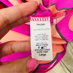 Tyche NwT  boutique Hot Pink Leaf Shift Dress size large pink purple Photo 6