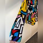 Big Dart Keith Haring Shirt Abstract Wearable Art Funky Print Festival Size 10 Photo 7