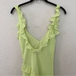 House Of CB HOUSE OF‎ CB 'Pixie' Lime Ruffle Maxi Dress NWOT size XS Photo 7