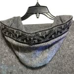 Alpaca Blend Women Sweater Small /Alpaca Pullover Fringe Jumper/Gray Winter Gray Size undefined Photo 2