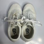 Vans all white old skool sneakers size 7.5 Photo 6