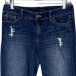 White House | Black Market White House Black Market Jeans Womens 4 Blue Slim Crop Dark Straight Distressed Photo 2