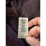 Soft Surroundings ‎ Shirt Women Size Large Maroon Jeri Jacquard Long Sleeve NWT Photo 9