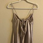 Old Navy Champagne Satin Cowl Maxi Dress Size S Photo 3
