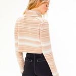 Urban Outfitters Mackenna Striped Turtleneck Cropped Sweater Small Photo 3