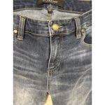 Liverpool Los Angeles Jeans Women's 8/29 Hannah Cropped Flare Raw Hem Whiskered Blue Photo 4