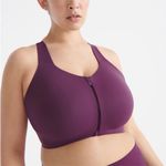 Knix‎ Catalyst Front Zip Sports Bra in Berry size 8 Purple Photo 0