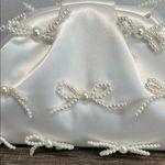 Sincerely Jules I Pearl Bow Clutch w/ Crossbody ✨ White Photo 1