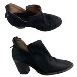 Jeffrey Campbell Shoes Women 9 Black Suede Leather Block Heel Rosalee Ankle Boot Photo 0