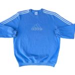 Adidas Vintage  University Blue Crewneck Sweater Photo 0