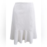 Nine West NWT Lily White Women's Flounce Hem Skirt Size 14* Photo 3