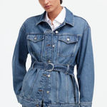 Madewell  Belted Oversized Trucker Jean Jacket NWT $148 Photo 0