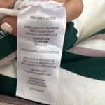 Dickies Women's Striped Rugby Polo Long Sleeve Shirt, Cream & Green, Size XS,EUC Photo 4