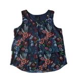 Ann Taylor  Women's Floral Flowy Tiered Tank Top Size Large Photo 0
