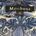 Mechant Boho Bohemian Blue White Topper Sheer Kimono Swim Coverup Size Medium Photo 5