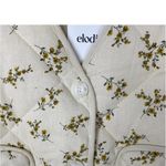 Elodie  Ecru Combination XL V Neck Quilted Jacket Side Pockets NWT MSRP: $140 Photo 3