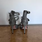 Leon Max Safe Genuine Snakeskin Upper and‎ Leather Lining and Sole Pumps size 7M Gray Photo 5