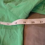 ZARA size Large green Voluminous Ruffled balloon short Sleeve top Photo 5