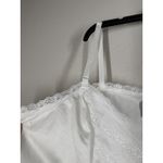 Vtg Velrose White Lace Slip Tank Top Womens Sz 2X Romantic Coquette Cami Photo 4