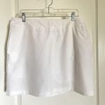 Gym Shark Womens Lg White Skirt Skort Golf Shorts Pockets Tennis Active Gymshark Photo 0