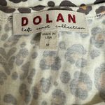 Anthropologie Dolan Left Coast Lucy Leopard Print Tank Brown Size Medium White Photo 3