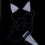 XL sequin black string bikini Photo 2