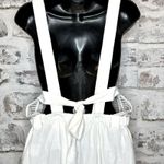 Free People Sienna Smocked Jumpsuit size S, tie back, missing belt, ecru color Photo 7