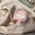 Show Me Your Mumu  Women's Spaghetti Strap Maxi Dress Champagne Satin X Large XL Photo 2