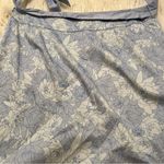 Apostrophe Sateen A-Line Skirt Blue Fog Floral Photo 8