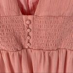 Lovers + Friends  Arline Revolve Pink Silver Metallic Stripe Dress size small Photo 7