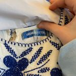 Urban Outfitters White And Blue Floral Mini Dress Photo 2