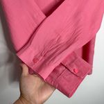 Chico's NWOT ‎ Linen Non-Iron Collared Pull Tab Sleeves Button Up Medium Chico 1 Photo 2