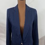J.Crew  Alfie Italian Mario Bellucci linen blend fabric club blazer navy size 0 Photo 5