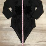 Love Culture  Sheer Black Floral Long Sleeve Onesie -See Measurements Photo 11