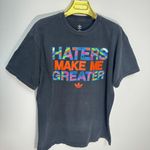 Adidas Haters Make Me Greater Rare Spell out graphic tee size medium Photo 0