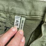 Loft  Sage Green Wide Leg Crop Frayed hems denim, size 12 Photo 8