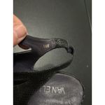 Van Eli Black Leather‎ Slingback Kitten Heels Womens Shoes Size 10 Photo 6