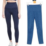 Splits59 Mika High Waist Polka Dot Blue Seamless Leggings Size M/L Photo 1