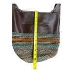 The Sak Back To Bali 120 Hobo Seminyak Bag in Leather & Hand-Crochet Photo 5