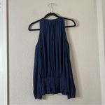 Ramy Brook Ramy Brooks Lauren Cold Shoulder Blouse Navy Blue Size XS Long Sleeve Photo 4