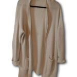 Topshop Oatmeal Heather Open Front Cardigan Size: 8 Photo 0