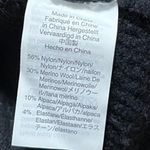 Madewell Black Square-Neck Pullover Sweater Style J9951 Alpaca Wool Blend Sz S Photo 6