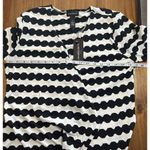 Karen Brooks Womens Open Front Cardigan Top Size Small Black And White Black Photo 4