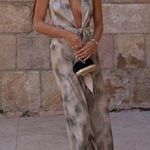 ZARA  Dress maxi multiposition satin effect wedding party coctail Photo 7