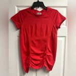 Athleta Red Fastest Track Athletic Tee Size Large Photo 1