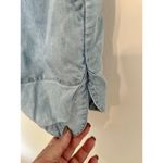 Blue Island  Romper Shortalls Women's Chambray Button Up Sleeves M Resort Beach‎ Photo 4
